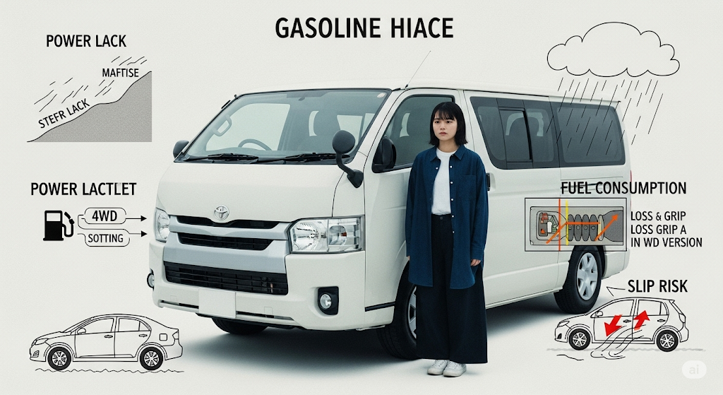 ハイエースのガソリン車で後悔する理由とは？