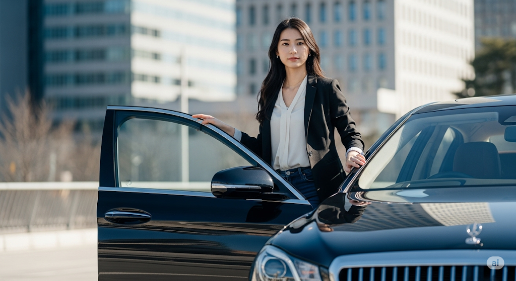 黒い車に乗る女性のイメージと人気の理由は？